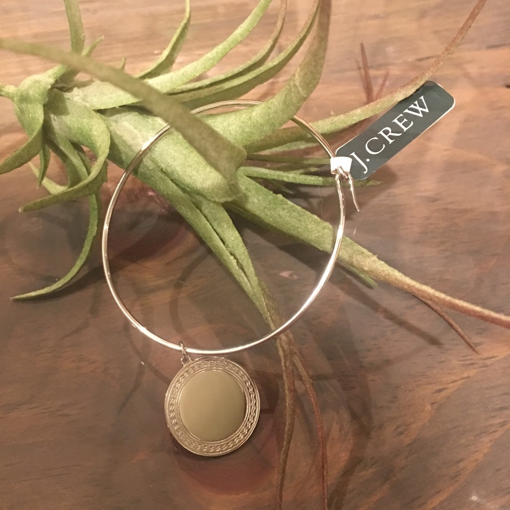 COPY -J.CREW Sterling Silver engravable charm bra…